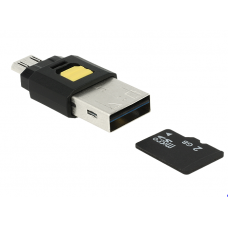 MICRO USB OTG CARD READER + USB 2.0 Α MALE              