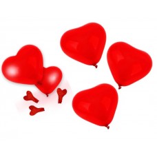 SWAN HEART-SHAPED BALLOONS 10 PIECES