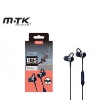 MTK CT700 HEADPHONES WITH BLUETOOTH MICROPHONE SPORTS GRAY 