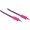 BRAIDED AUDIO CABLE 3,5mm STEREO MALE TO MALE - PURPLE/PINK 1M