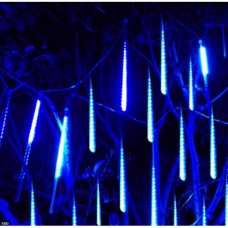 Χριστουγεννιάτικη επεκτεινόμενη LED βροχή μετεωριτών 8 x 47cm μπλε 2105