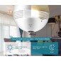 360 πανοραμική κάμερα παρακολούθησης WIFI λάμπα LED