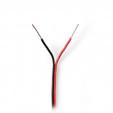  Speaker Cable 2x 0.35 mm2 Wrap Black/Red - 1 meter