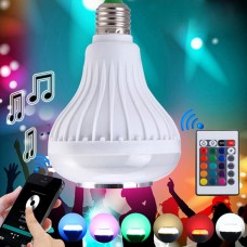 LED λάμπα RGB που αλλάζει χρώματα με ενσωματωμένο ηχείο Bluetooth και χειριστήριο