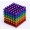 3D πολύχρωμος μαγνητικός κύβος παζλ Cyber cube