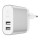 DUAL Wall Charger UNIVERSAL,  2 USB Port 2x2.4Amp, 24W, Silver