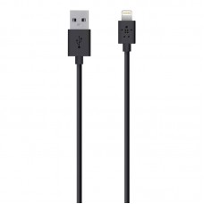 SYNC/CHARGE CABLE,2.1A,Lightning,2M,BLACK