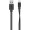 FLAT SYNC/CHARGE CABLE,2.4A,Lightning,1.2m,BLACK