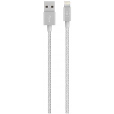 SYNC/CHARGE CABLE,2.4A,LTG,1.2m,SILVER
