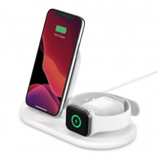 Belkin WIZ001vfWH BOOST↑CHARGE™ 3-in-1 Wireless Charger for Apple Devices